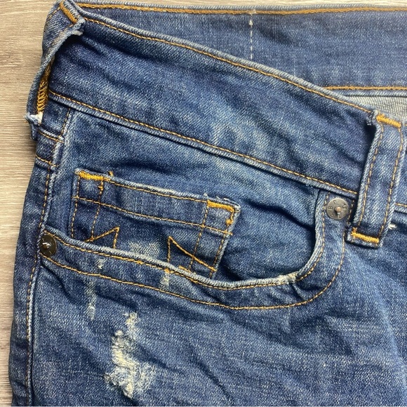 True Religion Men’s Distressed Slim Fit Jeans 40 Blue Denim - Picture 13 of 13